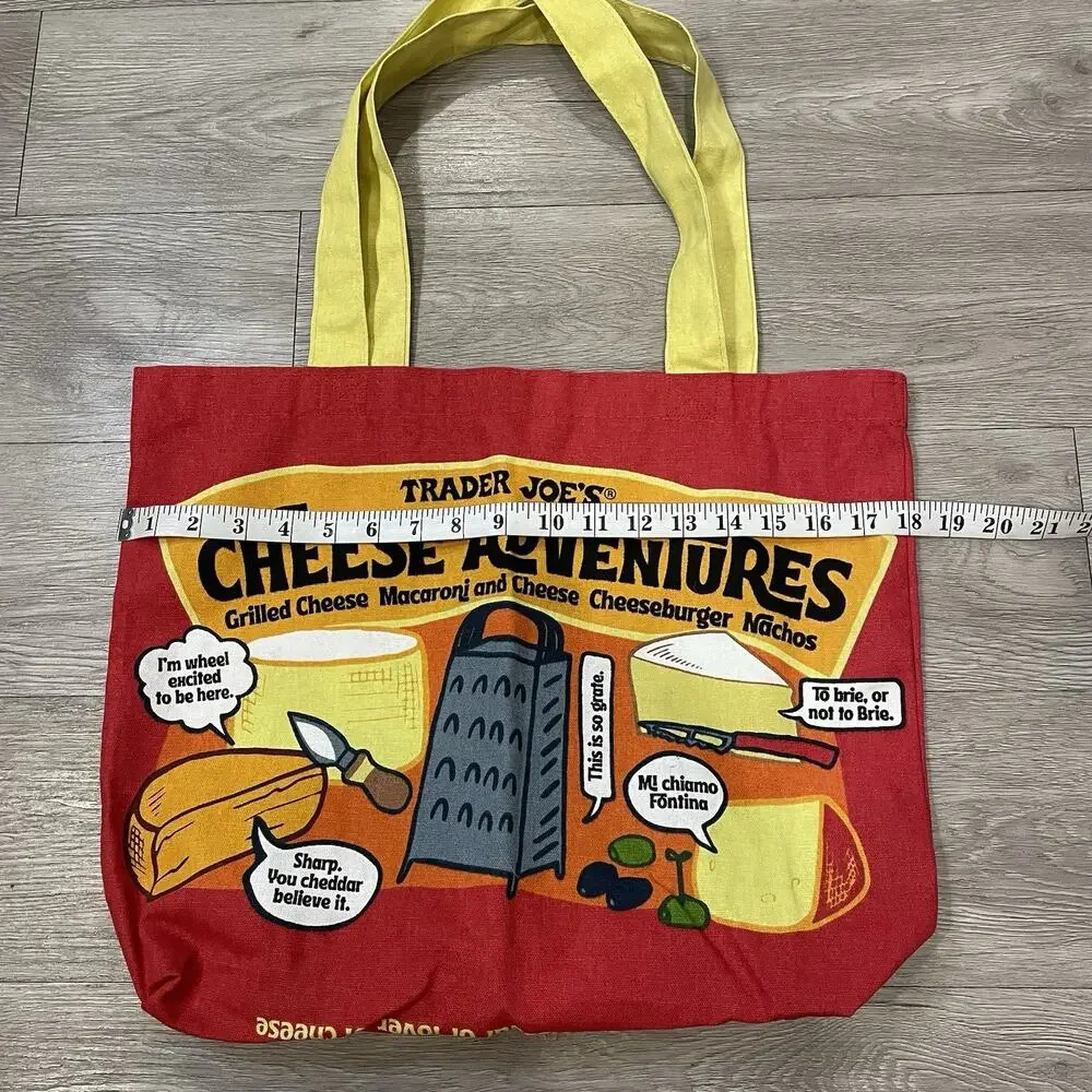 Trader Joe's Tote Grocery Shopping Bag Reusable Canvas‎ Beach Travel 100% Cotton
